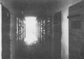 Le celle del Lager, foto del dopoguerra