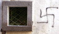 Scritte naziste sulla sinagoga di Verona